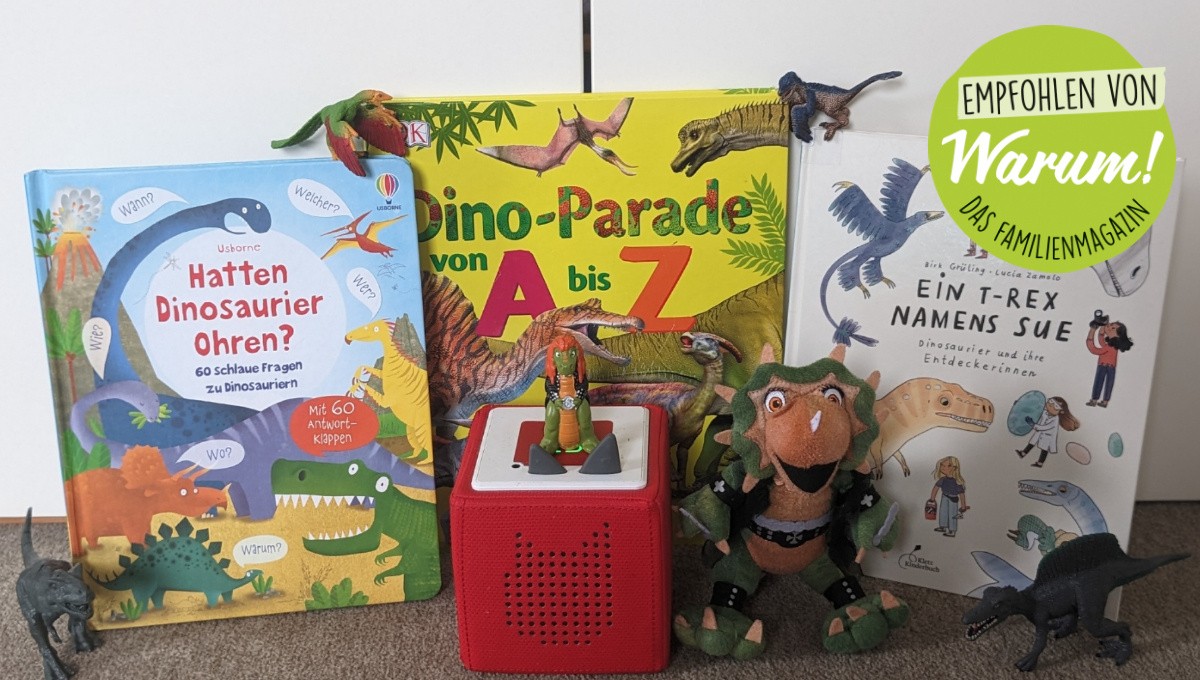 Kulturkiste: Verschiedene Kindermedien über Dinos