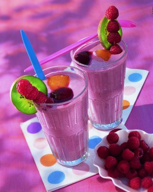 Shake aus Beeren und Kölln Haferflocken