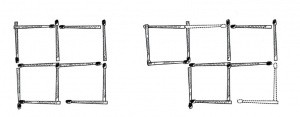 Knobelei "Streichholz-Quadrate"