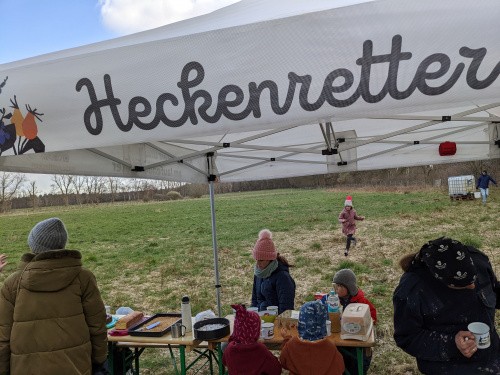 Heckenretter Pavillon zur Versorgung der Helfer