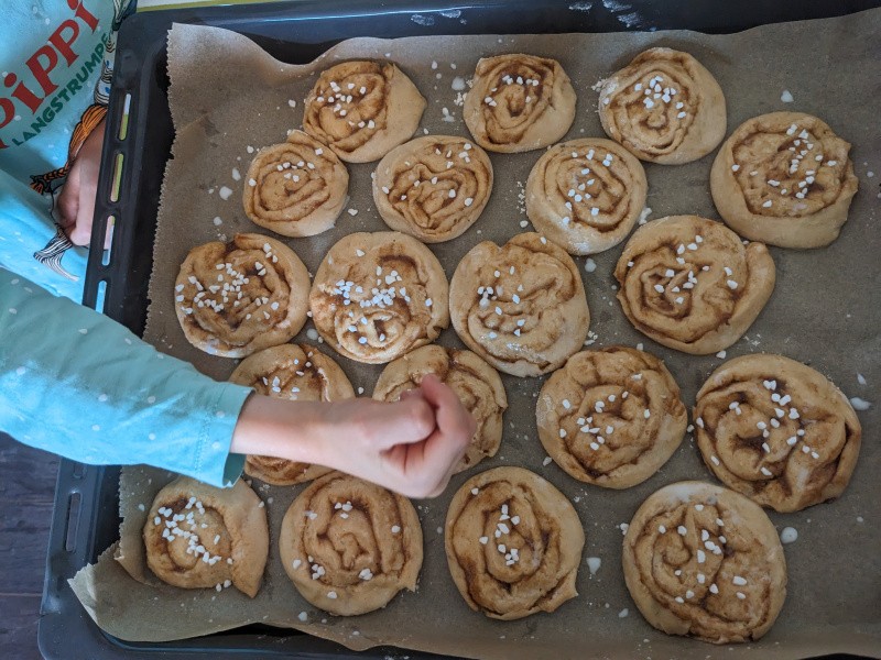 Zimtschnecken vorbereiten