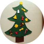 Tannenbaum aus Filz zum Schmücken Tannenbaum aus Filz zum Schmücken