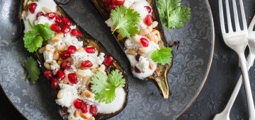 Gemüse grillen: Aubergine mit Sesampaste direkt aus dem Feuer 