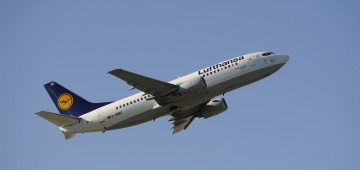 Boeing 737 von Lufthansa beim Start
