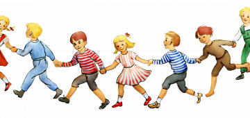 Illustration von Kindern beim Spielen