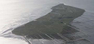 Luftaufnahme der Hallig Nordstrandischmoor Luftaufnahme der Hallig Nordstrandischmoor