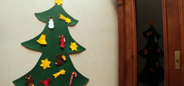 Tannenbaum aus Filz zum Schmücken Tannenbaum aus Filz zum Schmücken
