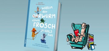 Buchcover neben Ohrwurm