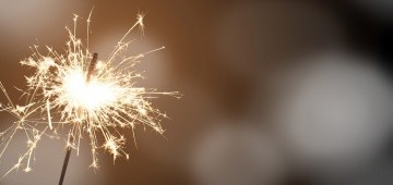 Brennende Wunderkerze Brennende Wunderkerze